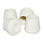 Rubber leg tip - White - 1" - 4/Pkg