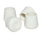 Rubber leg tip - White - 7/8" - 4/Pkg