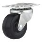 Industrial Black General-Duty Rubber Casters - Model: Swivel - 2" x 62 mm