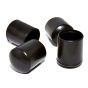Vinyl leg tip - Black - 1" - 4/Pkg