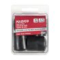Vinyl leg tip - Black - 1" - 4/Pkg