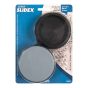 SUPER SLIDEX Gray Round Ultra-Sliding Glides - 2 11/16" - 4/Pkg