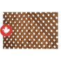 Treillis d'intimité en bois traité brun, 4' x 8'