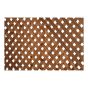 Treillis d'intimité en bois traité brun, 4' x 8'
