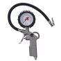 Tire inflator gun with pressure gauge