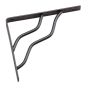 Decorative Shelf Bracket - Black - 20 mm x 8"