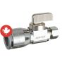 Straight ball valve