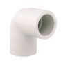 Coude S40 en PVC, 2", blanc