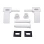 Toilet seat hinge kit