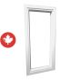 Fenêtre de cabanon, blanc, 17" x 35" x 2.5"