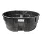 Bac de pâturage pour bétail RUBBERMAID, noir, 1 135,5 l, 69" x 63"