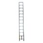 Telescopic ladder in aerospace-grade aluminum, 32" to 12.5'