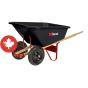 Wheelbarrow - Poly Bowl - 2 Wheels - 8 Cu. Ft.
