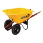 Brouette, cuve en poly, 2 roues, 8 pi³