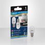 Nightlight LED Bulb - C7 - Cool White - Clear - 1 W - 2/Pack