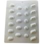 Moule à bonbons, blanc, assorties, 22/pqt