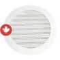 Plastic Round Mini Louver - 2" - White