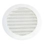 Mini persienne ronde en plastique, 2", blanc