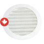 Plastic Round Mini Louver - 5" - White
