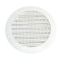 Plastic Round Mini Louver - 6" - White