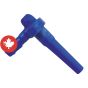 Maxflow Spout with Barbs - 5/16" - Blue