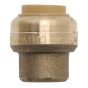 Capuchon poussoir à connexion rapide en laiton sans plomb, pour cuivre, Pex et CPVC, 1/2"