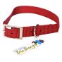 Single Dog Collar - Red - 1" x 24"