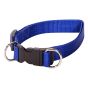 Collier à chien ajustable en nylon, bleu, 1" x 16" à 26"