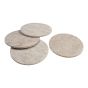 PRO-TEC Self-Adhesive Round Medium Felt Pads - Beige - 76 mm - 4/Pkg