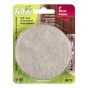 PRO-TEC Self-Adhesive Round Medium Felt Pads - Beige - 76 mm - 4/Pkg