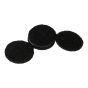 PRO-TEC Self-Adhesive Round Medium Felt Pads - Black - 1 1/2" - 8/Pkg