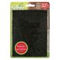 ECO FELTAC - Beige Cut-out Sheet Felt Pads - Black - 4 1/2" x 6" - 2/Pkg