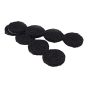 PRO-TEC Self-Adhesive Round Medium Felt Pads - Black - 1" - 16/Pkg