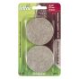 PRO-TEC Self-Adhesive Round Medium Felt Pads - Beige - 57 mm - 4/Pkg