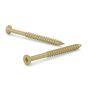 Concrete Screw with Gold Seal Coating - Flat Head - 1/4" x 4" - 6/Pkg