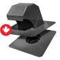 Gooseneck Bathroom Exhaust Vent - Black