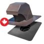 Gooseneck Bathroom Exhaust Vent - Brown