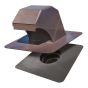 Gooseneck Bathroom Exhaust Vent - Brown