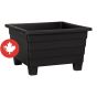 Futura Square Pot - 16" x 10"- Black