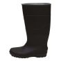 Bottes de PVC 16", noir, grandeur 6
