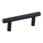 Roosevelt Contemporary Steel Pull  - Urban - Matte Black - 1/Pkg - 76  mm