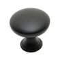 Copperfield Contemporary Metal Knob  - Matte Black - 1/Pkg - 30 mm
