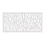 Panneau décoratif Sprig, 0,3" x 4' x 2', blanc
