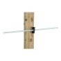 Isolateur de clôture électrique pour poteau de bois, 80/pqt, noir