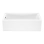 Bosca Alcove Bathtub - 59 3/4" x 30" - Cubic Design - Acrylic - White
