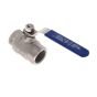 Boshart 304 Stainless Steel Ball Valve - 1000 PSI - 1"
