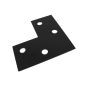 3" Flat Corner Plate