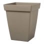 Square Bamboo Planter - 9" x 9" x 11.31" - Portobello