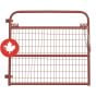 Barrière de ferme légère avec grillage True North, calibre 20, rouge, 4'