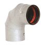 Elbow 90º for Pellet Stove - grey - 4"